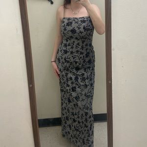 Y2K dress with floral design